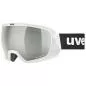 Preview: Uvex content CV race Ski Goggles - white mat mirror silver