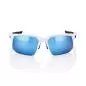 Preview: 100% Sportbrille Speedcoupe - Matte White - HiPer Blue Mirror + Klar