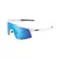 Preview: Speedcraft Tall Matte White HiPER Blue Multilayer Mirror Lens