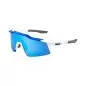 Preview: Speedcraft SL Matte White/Metallic Blue HiPER Blue Multilayer Mirror Lens