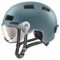 Preview: Uvex Rush Visor Velo Helmet - Deep Turquoise Mat