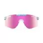Preview: Pit Viper The Gobby Sun Glasses - Blue White Polarized Double Wide Pink