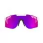 Preview: Pit Viper The LA Brights Sun Glasses - White Black Polarized Double Wide Violet