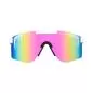 Preview: Pit Viper The Miami Nights Double Wide Sun Glasses - White Multicolour