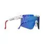 Preview: Pit Viper The Merika 2000 Sonnenbrille - Weiss Polarized Blau