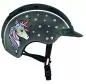 Preview: Casco Nori Einhorn Reithelm - Schwarz-Graue Reithelm - Schwarz