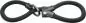 Preview: Abus Kettenschloss Infinity Loop 1806/110 ohne Halter - schwarz
