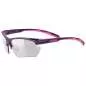 Preview: Uvex Sportstyle 802 Variomatic Small Sportbrille - Purple Pink Mat Smoke
