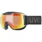 Preview: Uvex downhill 2000 Small V Skibrille - black mat mirror rainbow variomatic clear