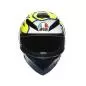 Preview: AGV K-3 SV Bubble Full Face Helmet - white-black-red