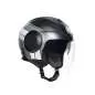 Preview: AGV Orbyt Brera Open Face Helmet - black matt-grey-yellow fluo