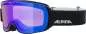 Preview: Alpina Nakiska Q Skibrille - Black Matt Mirror Blue