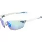 Preview: Alpina Twist Six S Hr Q Sonnenbrille - white matt, q mirror blue