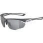 Preview: Alpina Nylos Hr Sonnenbrille - midnight-grey matt, silver mirror cat. 3