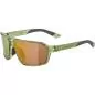 Preview: Alpina Swift Sonnenbrille - green-transparent matt, mirror gold cat. 3