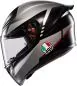Preview: AGV Integralhelm K1 S Fastlap - schwarz-grau-rot