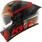 Preview: KYT Integralhelm R2R Octane - orange-rot-schwarz