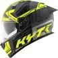 Preview: KYT Integralhelm R2R Octane - grau-schwarz-gelb