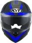 Preview: KYT Integralhelm R2R Led - schwarz-blau-grau