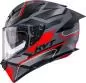 Preview: KYT Integralhelm R2R Parsec - matt grau-rot