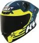 Preview: KYT Full Face Helmet TT-Revo Fuselage - yellow-blue-black