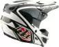 Preview: Troy Lee Designs SE5 Polycarbonate Helmet - The Line white-black-red