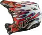 Preview: Troy Lee Designs D4 Composite Helmet W/Mips - Overspray white-red