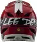 Preview: Troy Lee Designs D4 Polyacrylite Helmet W/MIPS - Fifty-50 weiss-rot