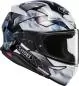 Preview: SHOEI Integralhelm NXR2 Origami2 TC-5 - weiss-grau-grün