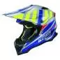 Preview: Nolan N53 Cliffjumper #74 Motocross Helm- silber-blau-gelb