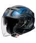 Preview: SHOEI J-Cruise II Aglero TC-2 Open Face Helmet - black-blue-silver