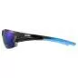 Preview: Uvex Blaze III 2.0 Sonnenbrille - black blue mirror blue / litemirror orange / clear