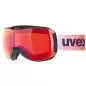 Preview: Uvex Downhill 2100 CV Skibrille - black, sl/ mirror scarlet - colorvision orange