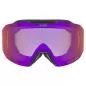 Preview: Uvex Evidnt Attract Ski Goggles - black matt / purple-green