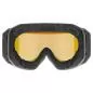 Preview: Uvex Evidnt Attract S Ski Goggles - black matt / green-yellow