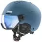 Preview: Uvex Wanted Visor Ski Helmet - stone blue matt