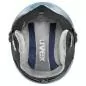 Preview: Uvex Rocket Junior Visor Skihelm - blue puzzle matt