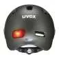 Preview: Uvex Rush Visor Velo Helmet - Black Silver Matt
