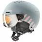 Preview: Uvex Ski Helmet Rocket Junior Visor - rhino - blush matt