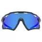 Preview: Uvex Sportstyle 228 Sportbrille - Black Mat Mirror Blue
