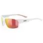 Preview: Uvex Sportstyle 233 Pola Sun Glasses - White Mat Mirror Red