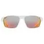 Preview: Uvex Sportstyle 233 Pola Sun Glasses - White Mat Mirror Red