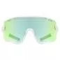 Preview: Uvex Sportstyle 236 Sportbrille Set - White Mat Mirror Green, Clear