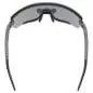 Preview: Uvex Sportstyle 236 Sport Glasses Small Set - Plum Black Mat Mirror Silver, Clear