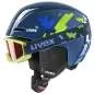 Preview: Uvex Viti Set Ski Helmet - blue puzzle
