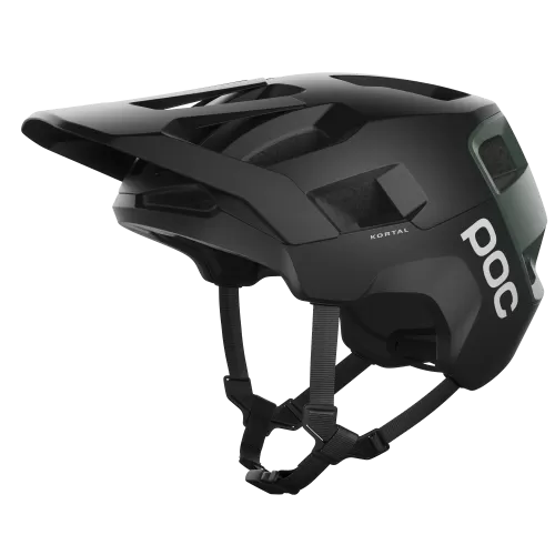 POC Kortal Bike Helmet - Uranium Black/Epidote Green Metallic/Matt