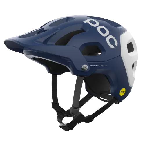 POC Bike Helmet Tectal Race MIPS - Lead Blue, Hydrogen White Matt