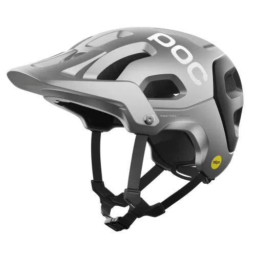 POC Bike Helmet Tectal Race MIPS - Argentite Silver-Uranium Black Matt