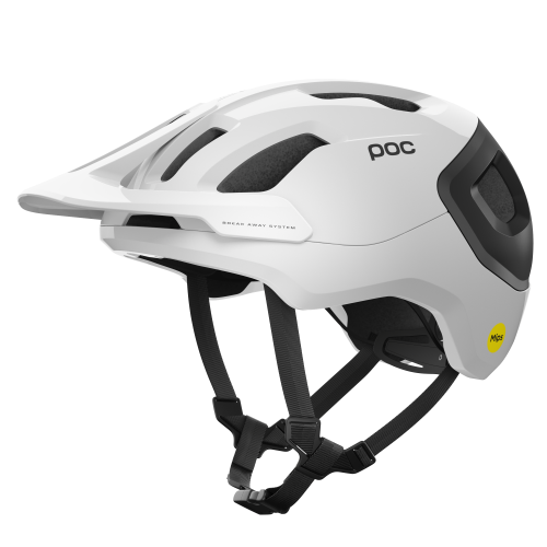 Preview: POC Axion Race MIPS Velohelm - Hydrogen White/Uranium Black Metallic/Matt
