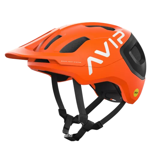 POC Axion Race MIPS Bike Helmet - Fluorescent Orange AVIP-Uranium Black Matt